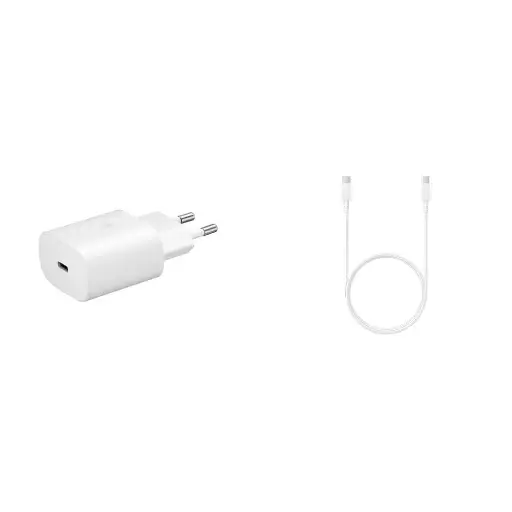 Samsung Original 25W Single Port, Type-C Fast Charger, (Cable not Included), White